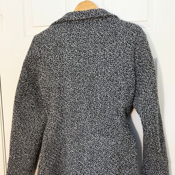 Guess Houndstooth Belted Button Coat M - Picture 2 of 3